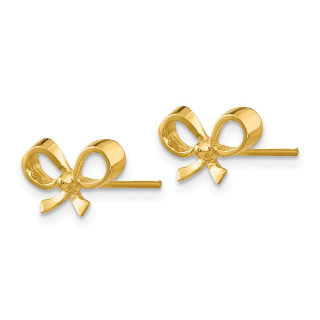 14k Yellow Gold Earrings Style H1051 - Classique Jewelry Inc.