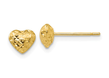 14k Yellow Gold Earrings Style H1066 - Classique Jewelry Inc.