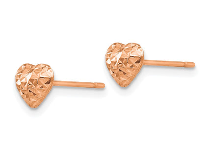 14k Rose Gold Earrings Style H1066R - Classique Jewelry Inc.