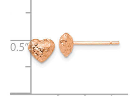 14k Rose Gold Earrings Style H1066R - Classique Jewelry Inc.