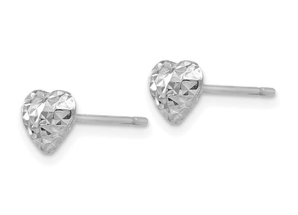 14k White Gold Earrings Style H1066W - Classique Jewelry Inc.