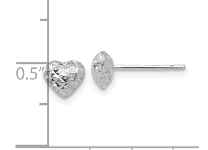 14k White Gold Earrings Style H1066W - Classique Jewelry Inc.