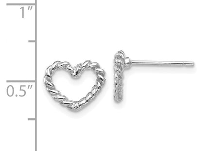 14k White Gold Earrings Style H1068 - Classique Jewelry Inc.