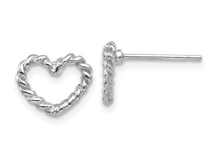 14k White Gold Earrings Style H1068 - Classique Jewelry Inc.