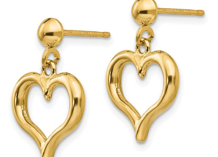 14k Yellow Gold Earrings Style H1071 - Classique Jewelry Inc.