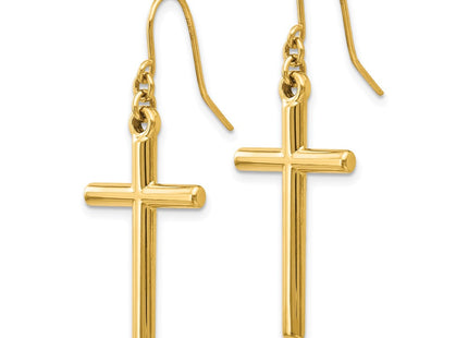 14k Yellow Gold Earrings Style H1087 - Classique Jewelry Inc.