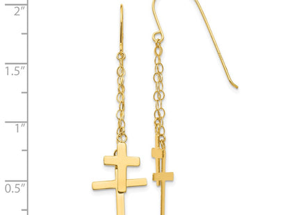 14k Yellow Gold Earrings Style H1089 - Classique Jewelry Inc.