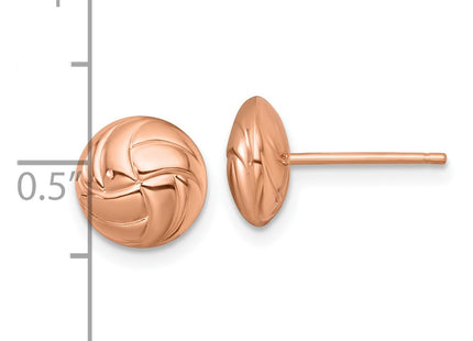 14k Rose Gold Earrings Style H1139 - Classique Jewelry Inc.