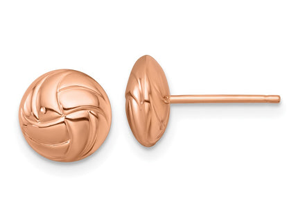 14k Rose Gold Earrings Style H1139 - Classique Jewelry Inc.