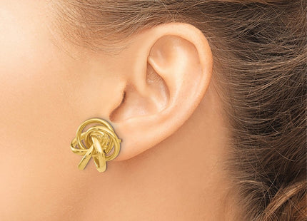 14k Yellow Gold Earrings Style H442 - Classique Jewelry Inc.