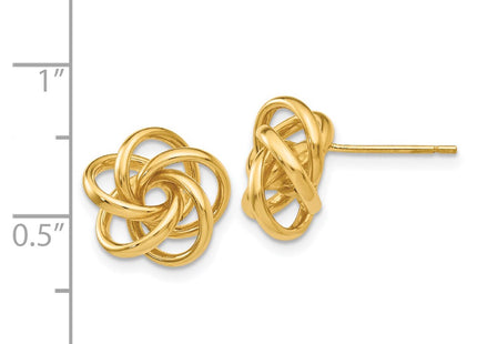 14k Yellow Gold Earrings Style H442 - Classique Jewelry Inc.
