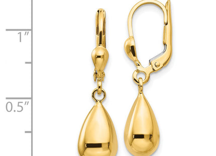 14k Yellow Gold Earrings Style H557 - Classique Jewelry Inc.