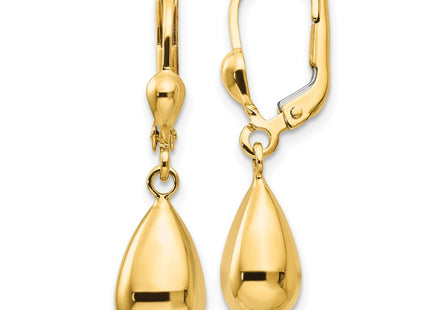14k Yellow Gold Earrings Style H557 - Classique Jewelry Inc.