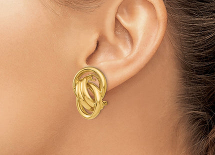 14K gold earrings, another view