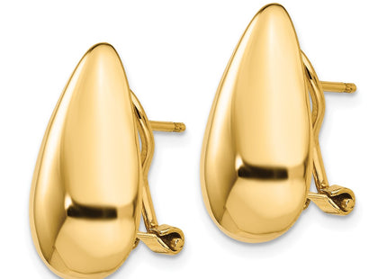 14k Yellow Gold Earrings Style H567 - Classique Jewelry Inc.