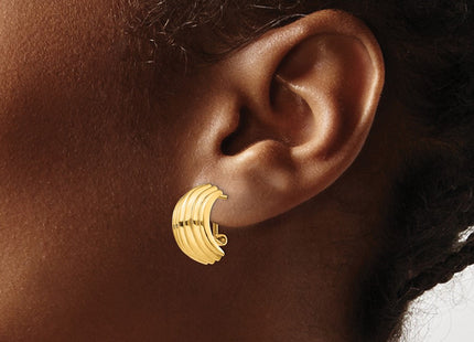 14k Yellow Gold Earrings Style H577 - Classique Jewelry Inc.