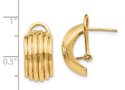 14k Yellow Gold Earrings Style H577 - Classique Jewelry Inc.