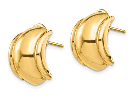14K gold earrings, alternate view