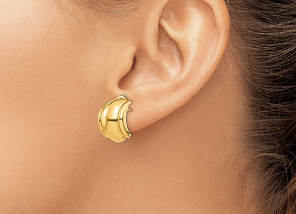 14K gold earrings, another view