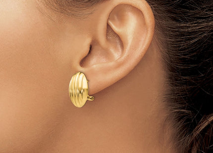 14K gold earrings, another view