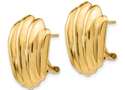 14K gold earrings, alternate view