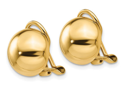 14k Yellow Gold Earrings Style H629 - Classique Jewelry Inc.