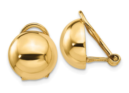 14k Yellow Gold Earrings Style H629 - Classique Jewelry Inc.