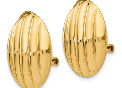 14K gold earrings, alternate view