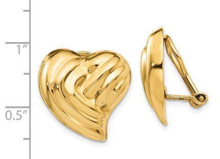 14k Yellow Gold Earrings Style H636 - Classique Jewelry Inc.