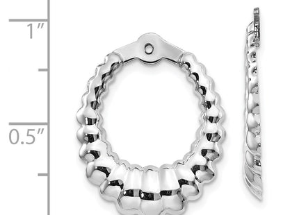 14k White Gold Earrings Style H707J - Classique Jewelry Inc.