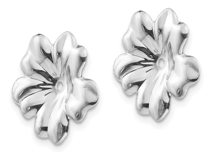 14k White Gold Earrings Style H717J - Classique Jewelry Inc.