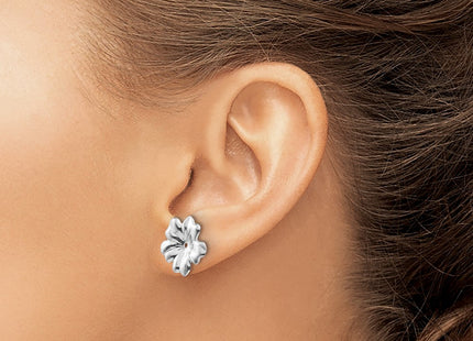 14k White Gold Earrings Style H717J - Classique Jewelry Inc.