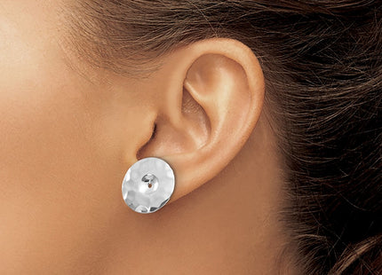 14k White Gold Earrings Style H720J - Classique Jewelry Inc.