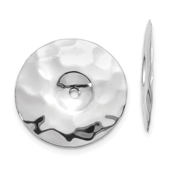 14k White Gold Earrings Style H720J - Classique Jewelry Inc.