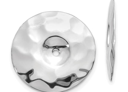 14K white gold earrings