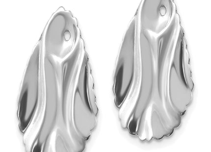 14k White Gold Earrings Style H723J - Classique Jewelry Inc.