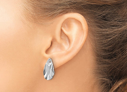 14k White Gold Earrings Style H723J - Classique Jewelry Inc.