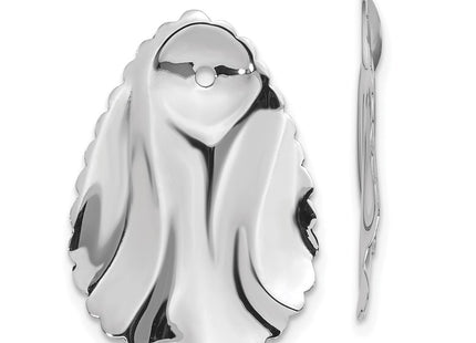14k White Gold Earrings Style H723J - Classique Jewelry Inc.