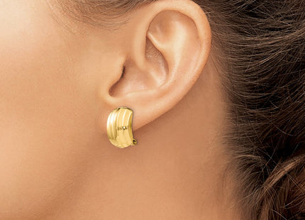 14k Yellow Gold Earrings Style H735 - Classique Jewelry Inc.