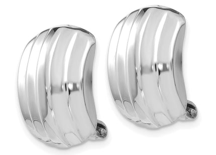14k White Gold Earrings Style H736 - Classique Jewelry Inc.