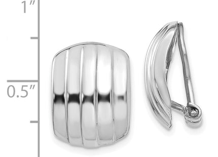 14k White Gold Earrings Style H736 - Classique Jewelry Inc.