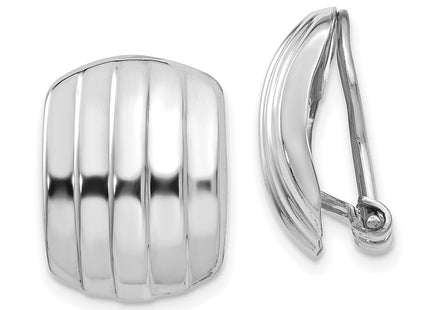 14k White Gold Earrings Style H736 - Classique Jewelry Inc.