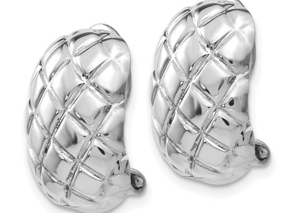 14k White Gold Earrings Style H739 - Classique Jewelry Inc.