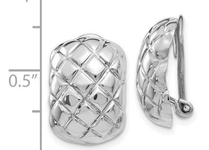 14k White Gold Earrings Style H739 - Classique Jewelry Inc.