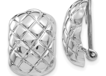 14k White Gold Earrings Style H739 - Classique Jewelry Inc.