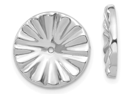 14k White Gold Earrings Style H843 - Classique Jewelry Inc.