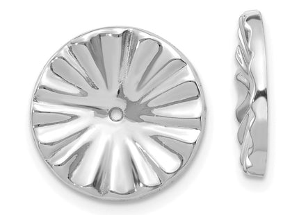 14K white gold earrings