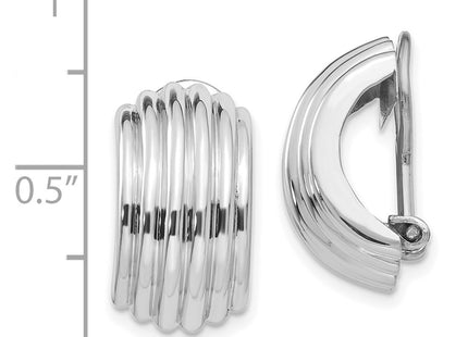 14k White Gold Earrings Style H870 - Classique Jewelry Inc.