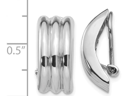 14k White Gold Earrings Style H872 - Classique Jewelry Inc.