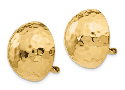 14K gold earrings, alternate view